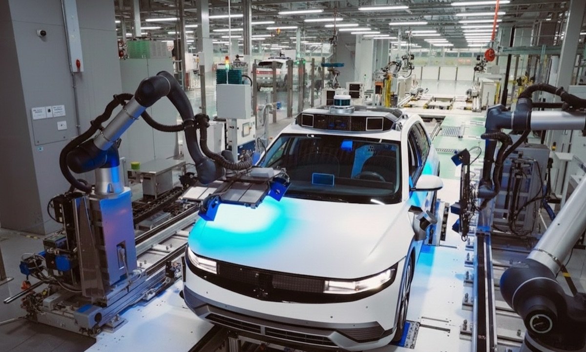 Roboter-Montagelinie für Elektrofahrzeuge
